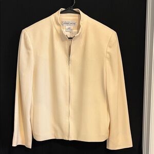 Jones New York Minimalist Stand Collar Blazer